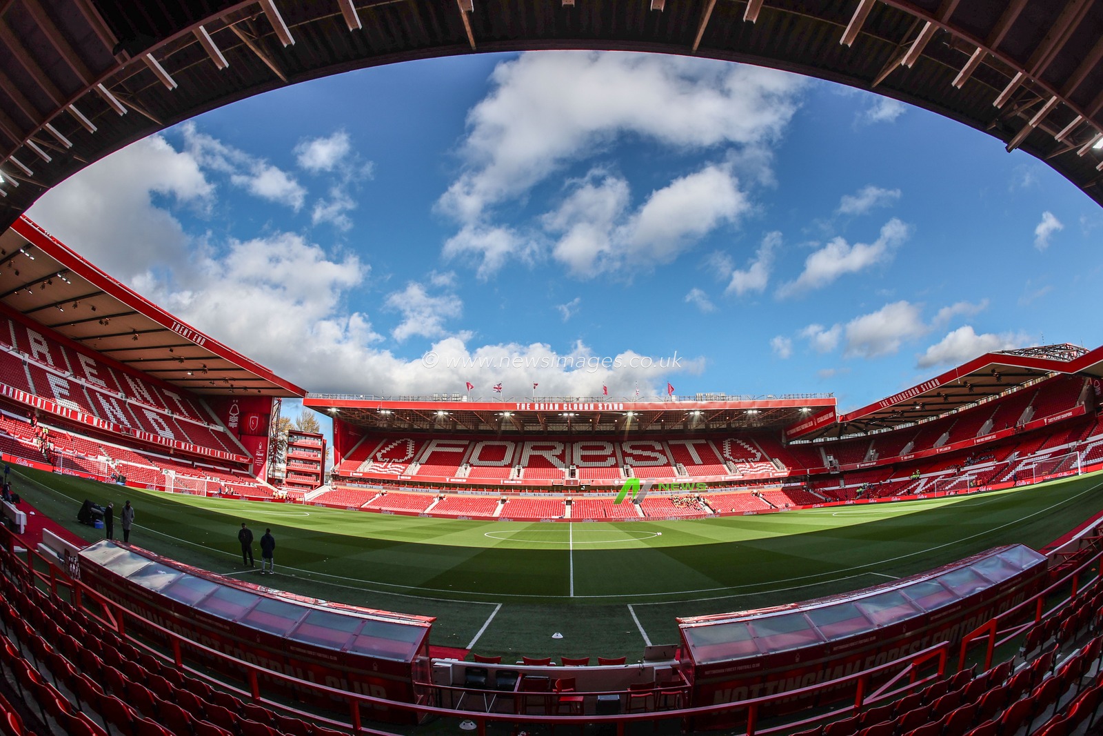 A general view of City Ground ahead of the Premier League match Nottingham Forest vs Manchester United at City Ground, Nottingham, United Kingdom, 1st November 2025

(Photo by Alfie Cosgrove/News Images)

*** GER AUT SUI OUT ***
