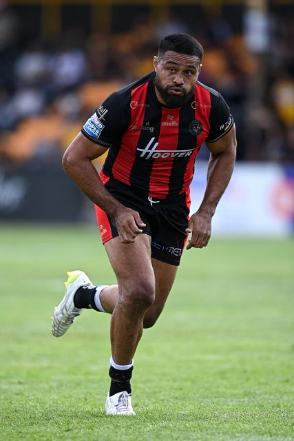Toafofoa Sipley of Warrington Wolves during the Betfred Super League round 21 match Castleford Tigers vs Warrington Wolves at OneBore Stadium, Castleford, Untied Kingdom on 01 August 2026

(Photo by Ben Roberts/News Images)
