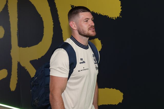 Danny Walker of Warrington Wolves arrives during the Betfred Super League round 16 match Warrington Wolves vs Catalans Dragons at The Halliwell Jones Stadium, Warrington, United Kingdom on 25 June 2026

(Photo by Alfie Cosgrove/News Images)