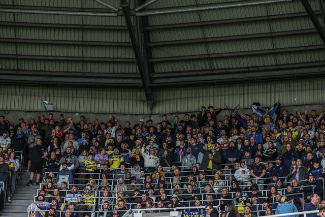 Warrington fans during the Betfred Magic Weekend 2025 match Wigan Warriors vs Warrington Wolves at St. James's Park, Newcastle, United Kingdom, 4th May 2025

(Photo by Mark Cosgrove/News Images)