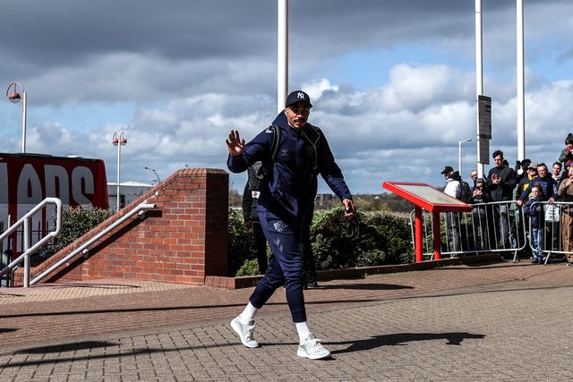 Wilson Isidor of Sunderland arrives during the Premier League match Sunderland vs Tottenham Hotspur at Stadium Of Light, Sunderland, United Kingdom on 12 April 2026

(Photo by Alfie Cosgrove/News Images)