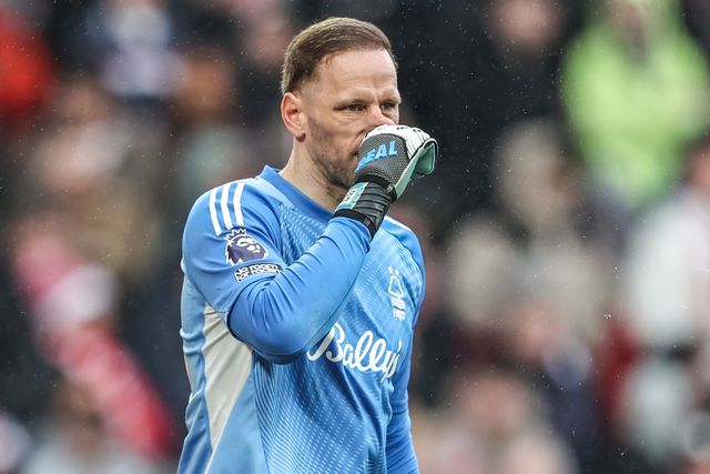 Nottingham Forest goalkeeper Matz Sels during the Premier League match Nottingham Forest vs Fulham at City Ground, Nottingham, United Kingdom on 15 March 2026

(Photo by Alfie Cosgrove/News Images)