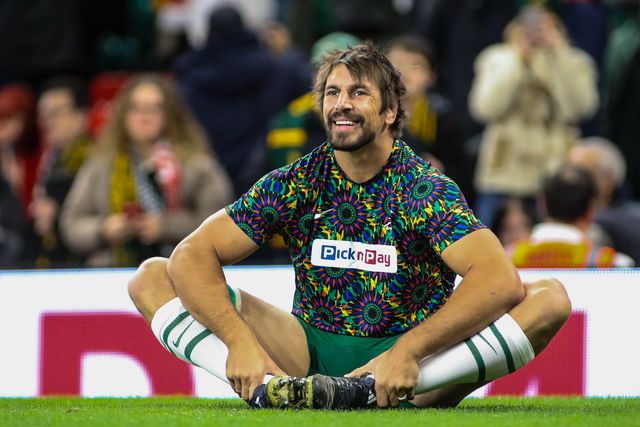 Eben Etzebeth of South Africa warms-up ahead of the Quilter Nations Series 2025 match Wales vs South Africa at Principality Stadium, Cardiff, United Kingdom, 29th November 2025

(Photo by Andrew Lewis/News Images)

*** GER AUT SUI OUT ***