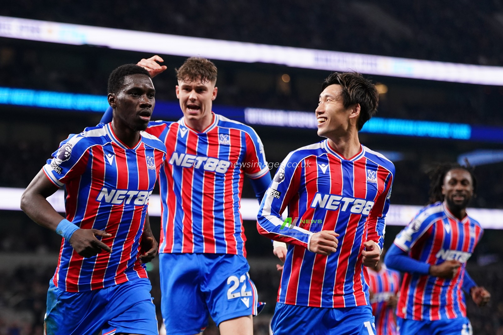 Ismaila Sarr of Crystal Palace celebrates first goal during the Premier League match Tottenham Hotspur vs Crystal Palace at Tottenham Hotspur Stadium, London, United Kingdom on 05 March 2026

(Photo by Harvey Murphy/News Images)