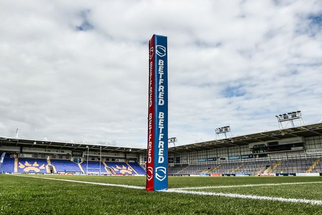 A general view of Halliwell Jones Stadium ahead of the Betfred Super League round 13 match Warrington Wolves vs Hull FC at The Halliwell Jones Stadium, Warrington, United Kingdom on 05 June 2026

(Photo by Alfie Cosgrove/News Images)