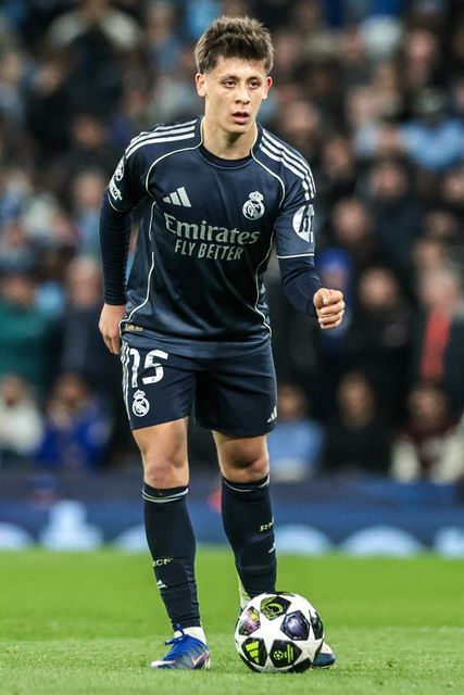 Arda Guler of Real Madrid during the UEFA Champions League last 16 second leg match Manchester City vs Real Madrid at The City of Manchester Stadium, Manchester, United Kingdom on 17 March 2026

(Photo by Mark Cosgrove/News Images)