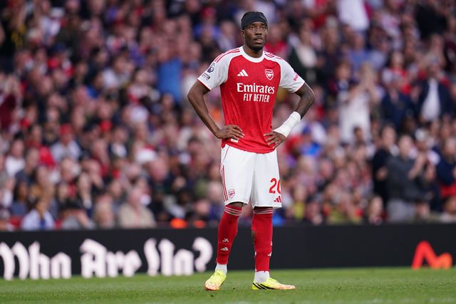 Noni Madueke of Arsenal during the Premier League match Arsenal vs Fulham at Emirates, London, United Kingdom on 02 May 2026

(Photo by Harvey Murphy/News Images)