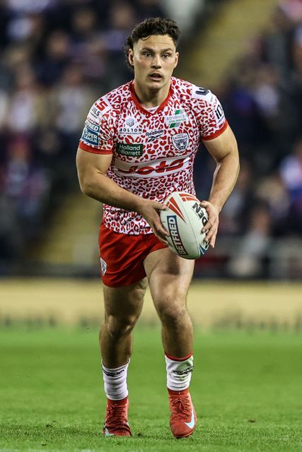 Lachlan Lam of Leigh Leopards during the Betfred Super League play-off Eliminator 1 match Leigh Leopards vs Wakefield Trinity at Progress With Unity Stadium, Leigh, United Kingdom, 26th September 2025

(Photo by Alfie Cosgrove/News Images)