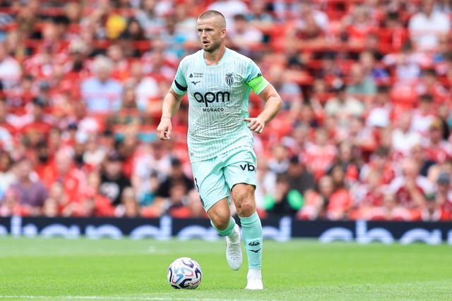 Eric Dier of Monaco with ball at his feet during the pre-season friendly match Liverpool vs Monaco at Anfield, Liverpool, United Kingdom on 09 August 2026

(Photo by Jorge Horsted/News Images)