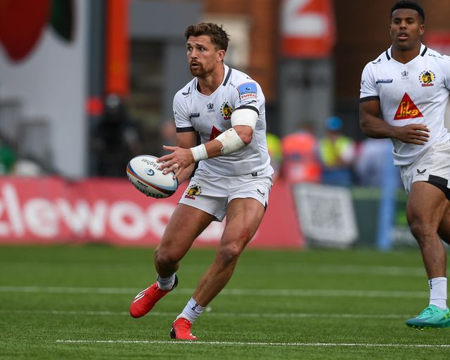 Henry Slade of Exeter Chiefs during the Gallagher Premiership match Gloucester vs Exeter at Kingsholm Stadium, Gloucester, United Kingdom on 26 April 2026

(Photo by Alex Williamson/News Images)