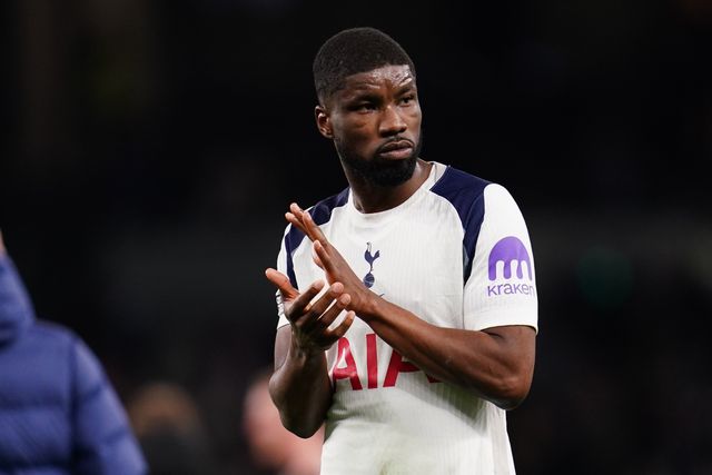 Kevin Danso of Tottenham Hotspur applauds home support during the Premier League match Tottenham Hotspur vs Leeds United at Tottenham Hotspur Stadium, London, United Kingdom on 11 May 2026

(Photo by Harvey Murphy/News Images)