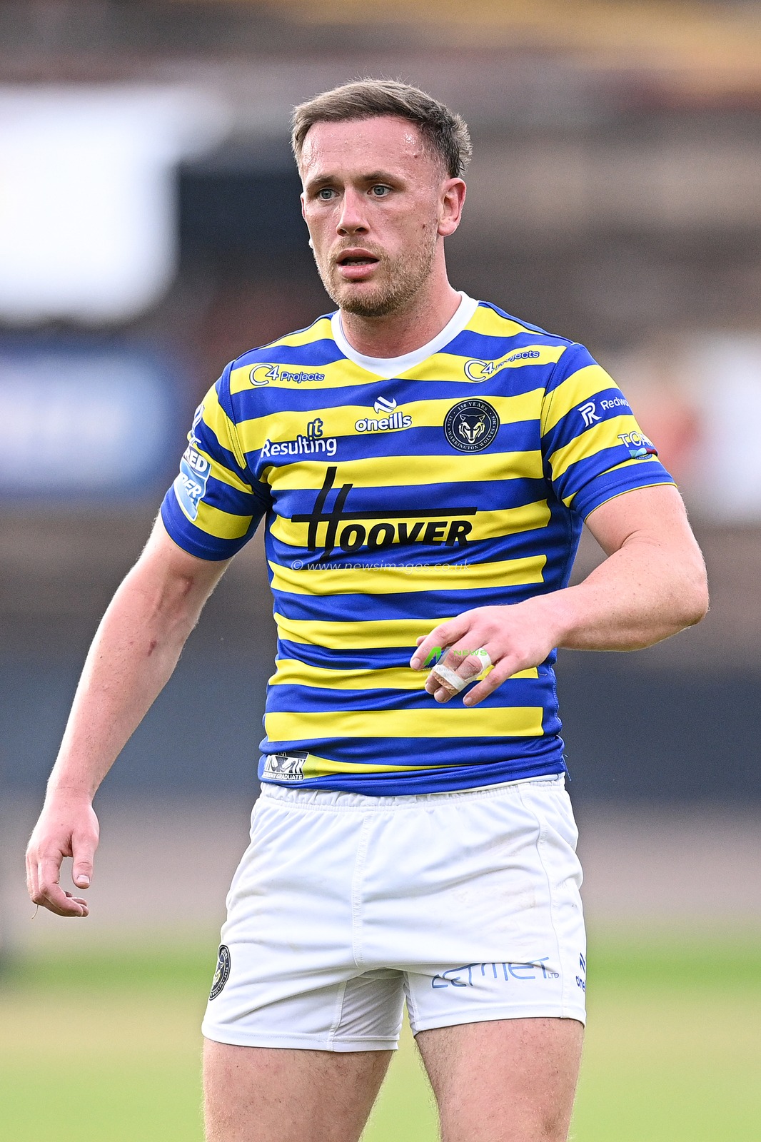 Ben Currie of Warrington Wolves during the Betfred Super League round 22 match Bradford Bulls vs Warrington Wolves at Odsal Stadium, Bradford, United Kingdom on 08 August 2026

(Photo by Ben Roberts/News Images)