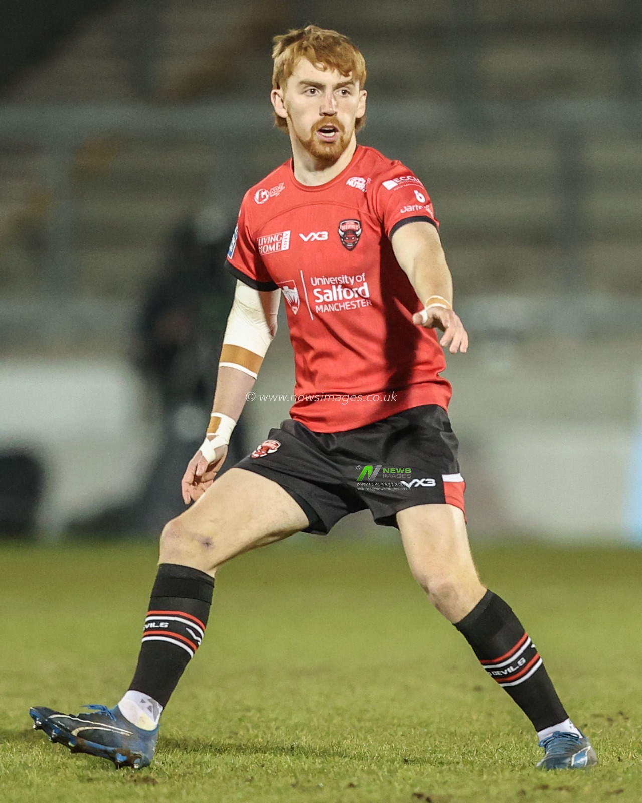 Kai Morgan of Salford Red Devils during the Betfred Super League Round 5 match Salford Red Devils vs Huddersfield Giants at Salford Community Stadium, Eccles, United Kingdom, 20th March 2025

(Photo by Alfie Cosgrove/News Images)