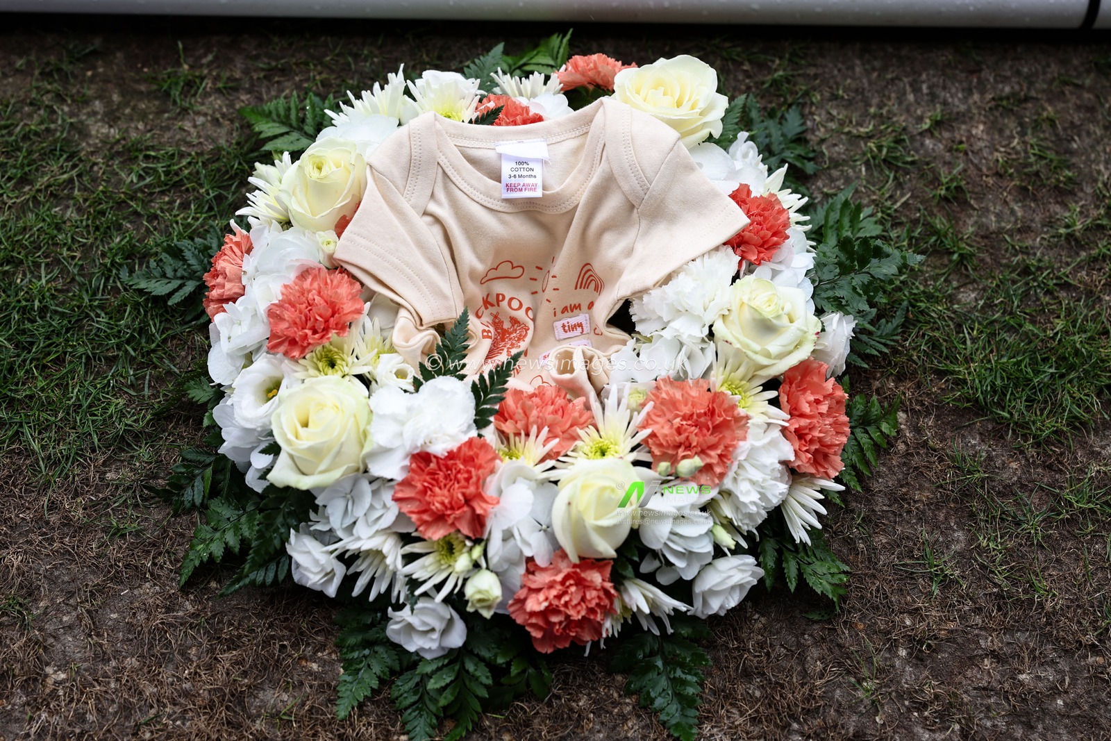 A wreath is placed at the back of the nets during the Sky Bet League 1 match Blackpool vs Bolton Wanderers at Bloomfield Road, Blackpool, United Kingdom, 29th March 2025

(Photo by Mark Cosgrove/News Images)