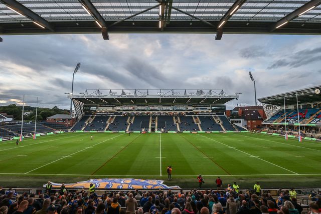 A general view of Headingley Stadium ahead of the Betfred Super League round 26 match Leeds Rhinos vs Catalans Dragons at Headingley Stadium, Leeds, United Kingdom, 11th September 2025

(Photo by Alfie Cosgrove/News Images)