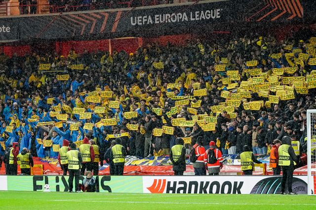 Fenerbahce fans during the UEFA Europa League 
Knockout Round Play-offs match Nottingham Forest vs Fenerbahce at City Ground, Nottingham, United Kingdom on 26 February 2026

(Photo by Maynard Manyowa/News Images)