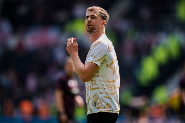 Patrick Bamford of Sheffield United in the pregame warmup session  during the Sky Bet Championship match Derby County vs Sheffield United at Pride Park Stadium, Derby, United Kingdom on 02 May 2026

(Photo by Maynard Manyowa/News Images)