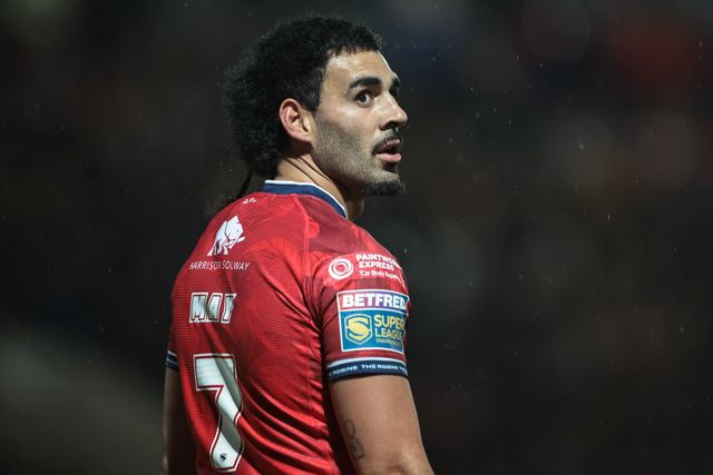 Tyrone May of Hull KR during the Betfred Super League Round 1 match York Knights vs Hull KR at LNER Community Stadium, Lincoln, United Kingdom on 12 February 2026

(Photo by Mark Cosgrove/News Images)