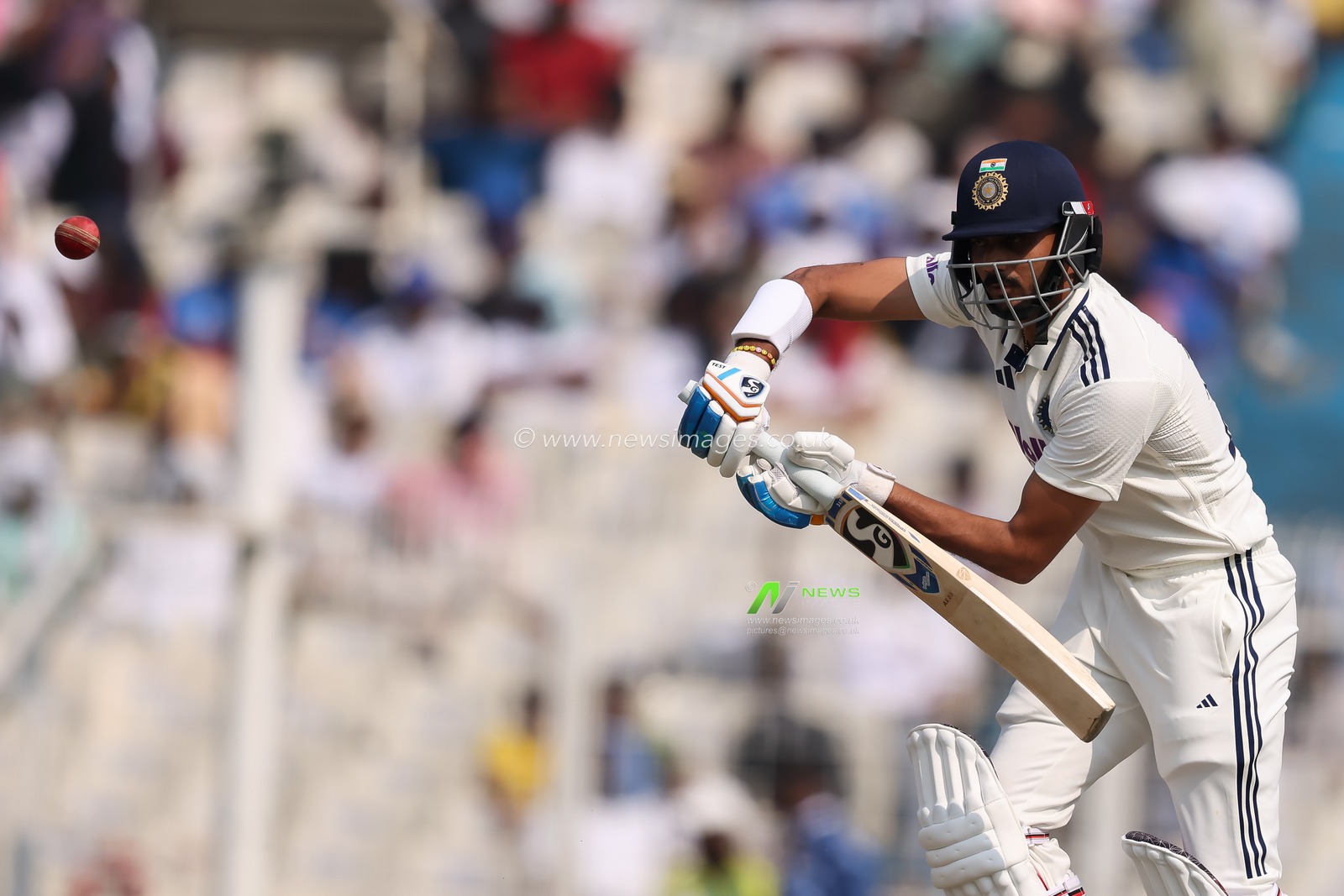 Axar Patel of India during the IDFC First Bank Test Day 2 India vs South Africa at Eden Gardens, Kolkata, India, 15th November 2025

(Photo by Shubhajit Roy Karmakar/News Images)
