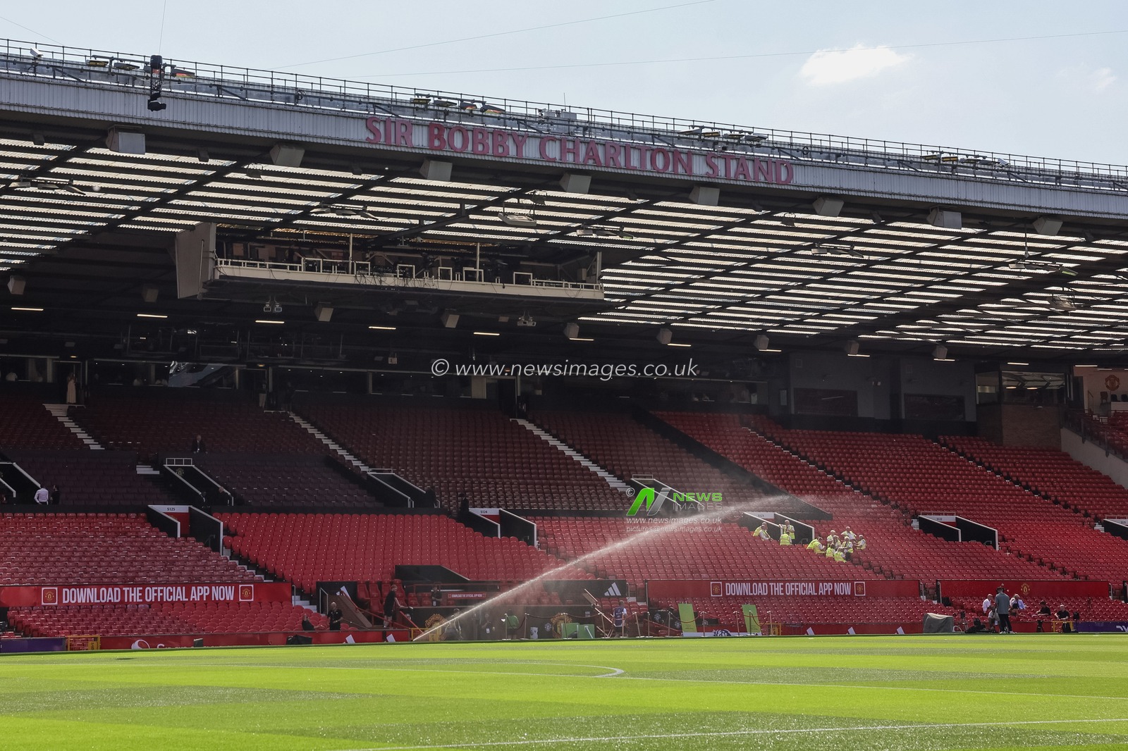 A general view of the Sir Bobby Charlton Stand during the Premier League match Manchester United vs Arsenal at Old Trafford, Manchester, United Kingdom, 17th August 2025

(Photo by Mark Cosgrove/News Images)
