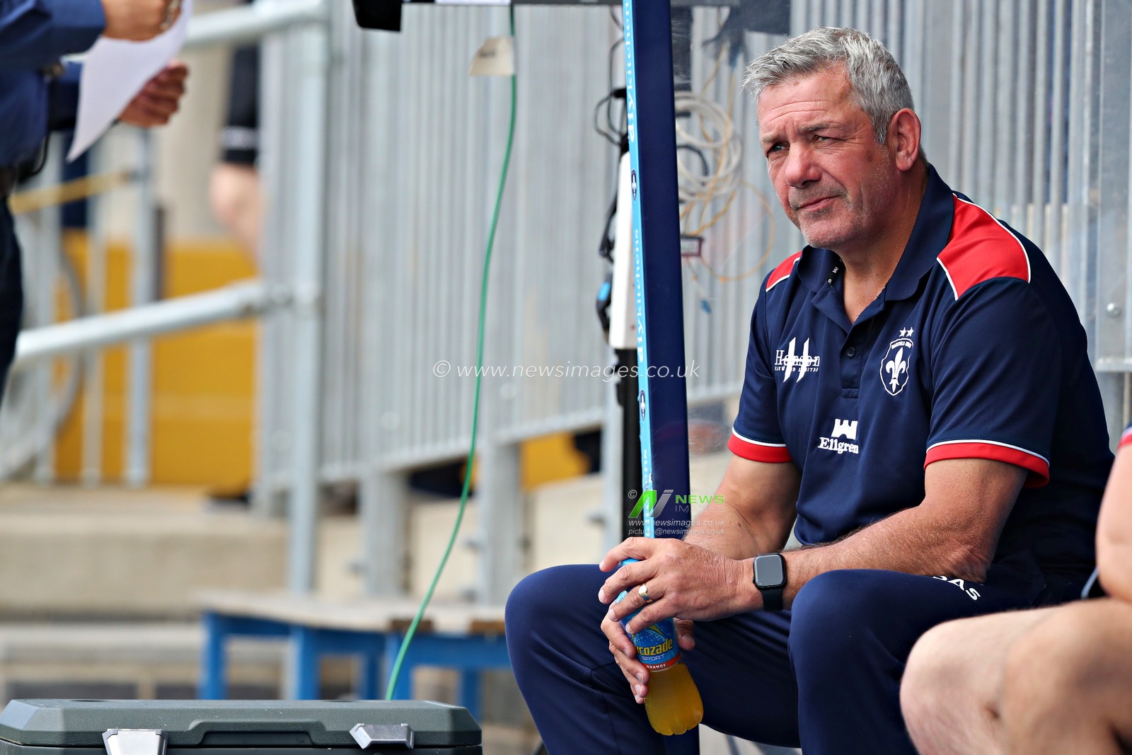 Daryl Powell, Head Coach of Wakefield Trinity before the Betfred Super League Round 14 match Wakefield Trinity vs Leigh Leopards at DIY Kitchens Stadium, Wakefield, United Kingdom, 15th June 2025(Photo by Sam Eaden/News Images)