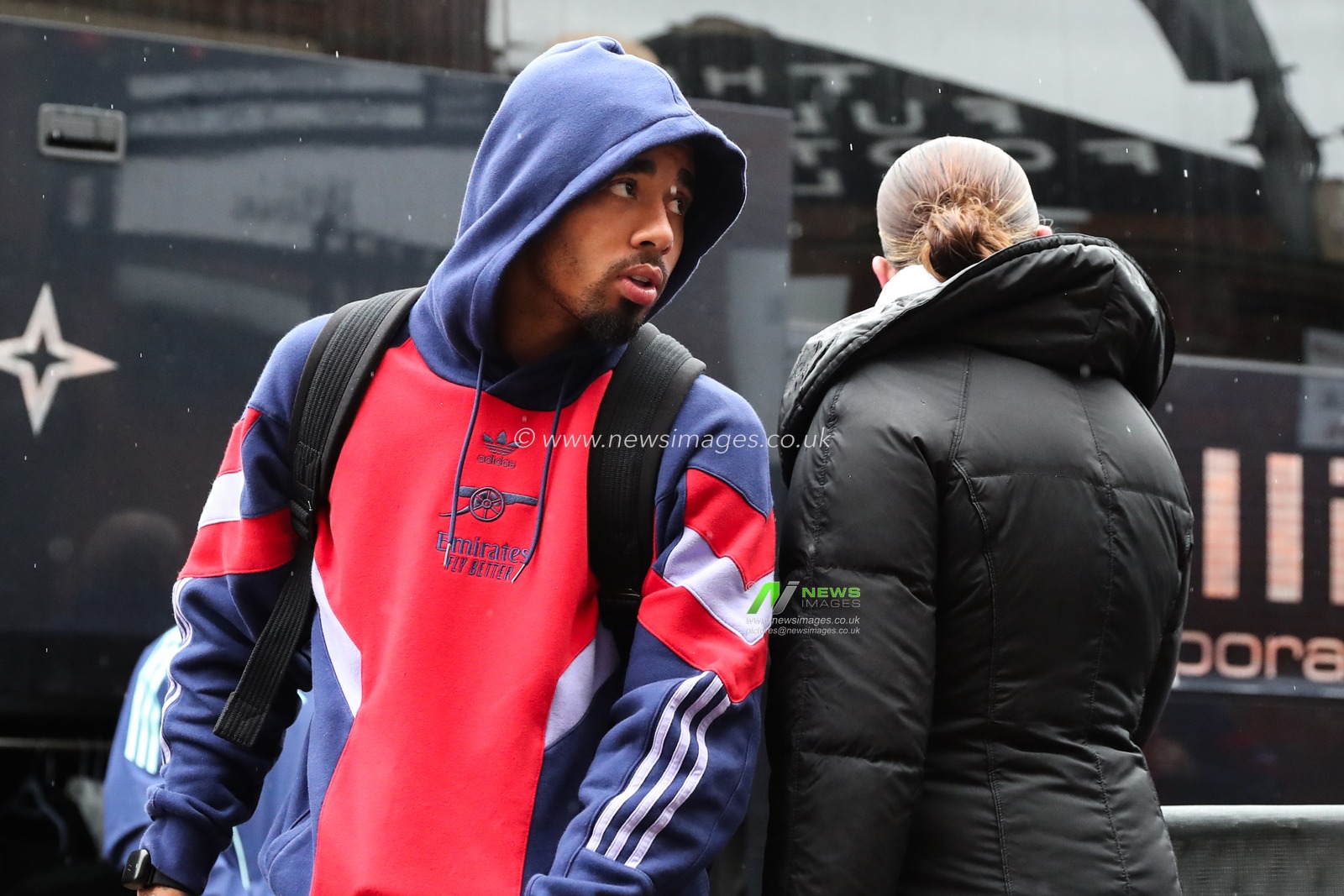 Gabriel Jesus of Arsenal arrives ahead of the Premier League match Fulham vs Arsenal at Craven Cottage, London, United Kingdom, 8th December 2024

(Photo by Gareth Evans/News Images)