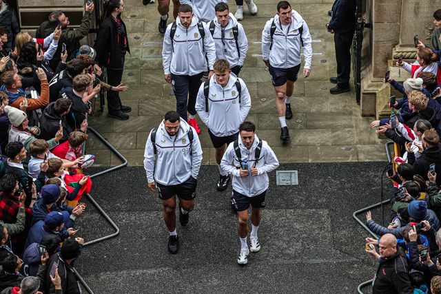 Alex Mitchell of England arrives during the Quilter Nations Series 2025 match England vs New Zealand at Allianz Stadium, Twickenham, United Kingdom, 15th November 2025

(Photo by Mark Cosgrove/News Images)

*** GER AUT SUI OUT ***