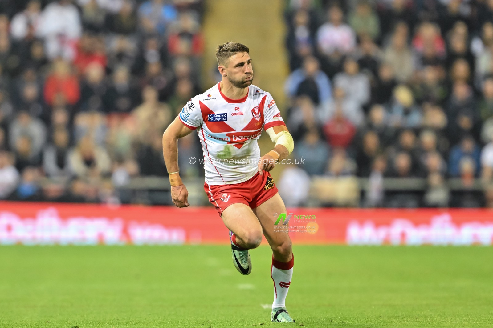 Tommy Makinson of St. Helens during the Betfred Super League Round 27 match Leigh Leopards vs St Helens at Leigh Sports Village, Leigh, United Kingdom, 20th September 2024

(Photo by Cody Froggatt/News Images)