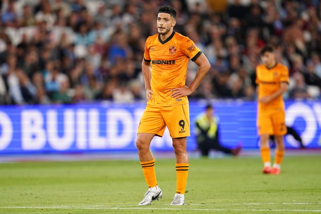 Raul Jimenez of Wolverhampton Wanderers during the Sky Bet Championship match West Ham United vs Wolverhampton Wanderers at London Stadium, London, United Kingdom on 01 September 2026

(Photo by Harvey Murphy/News Images)