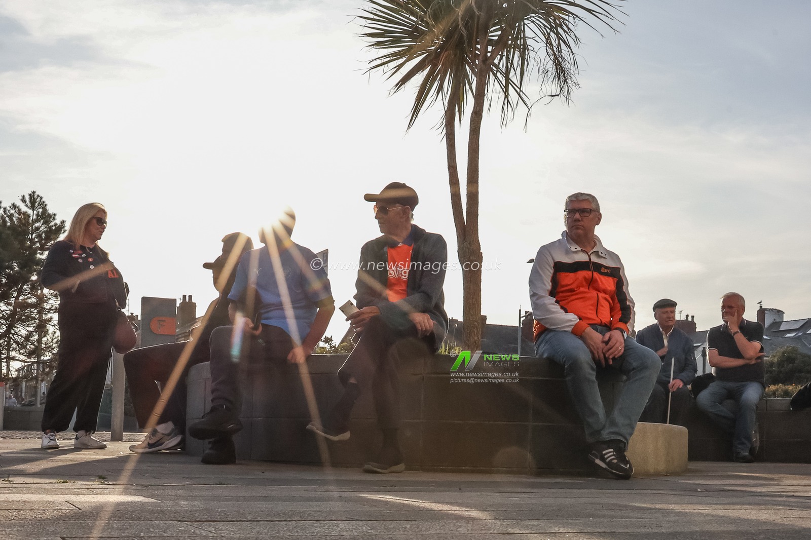 Blackpool fans bask in the sun ahead of kickoff during the Sky Bet League 1 match Blackpool vs Birmingham City at Bloomfield Road, Blackpool, United Kingdom, 30th April 2025

(Photo by Mark Cosgrove/News Images)