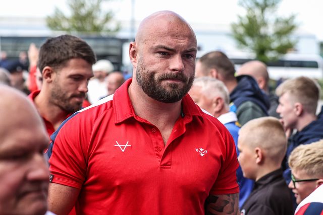 Sam Luckley of Hull KR arrives during the Betfred Challenge Cup Semi-Finals match Warrington Wolves vs Hull KR at Eco-Power Stadium, Doncaster, United Kingdom on 10 May 2026

(Photo by Alfie Cosgrove/News Images)