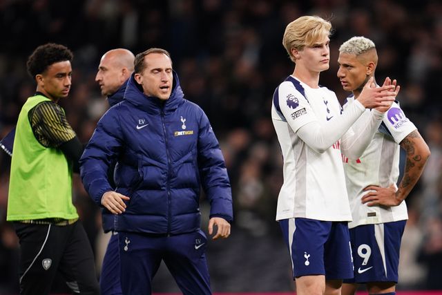 Tottenham Hotspur at Full time during the Premier League match Tottenham Hotspur vs Leeds United at Tottenham Hotspur Stadium, London, United Kingdom on 11 May 2026

(Photo by Harvey Murphy/News Images)