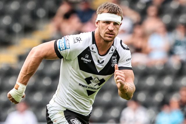 Jed Cartwright of Hull FC in action during the Betfred Super League round 16 match Hull FC vs Wigan Warriors at MKM Stadium, Hull, United Kingdom on 27 June 2026

(Photo by Alfie Cosgrove/News Images)