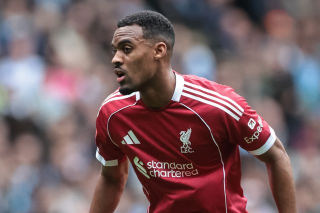 Ryan Gravenberch of Liverpool during the Emirates FA Cup Quarter-Final match Manchester City vs Liverpool at Etihad Stadium, Manchester, United Kingdom on 04 April 2026

(Photo by Mark Cosgrove/News Images)