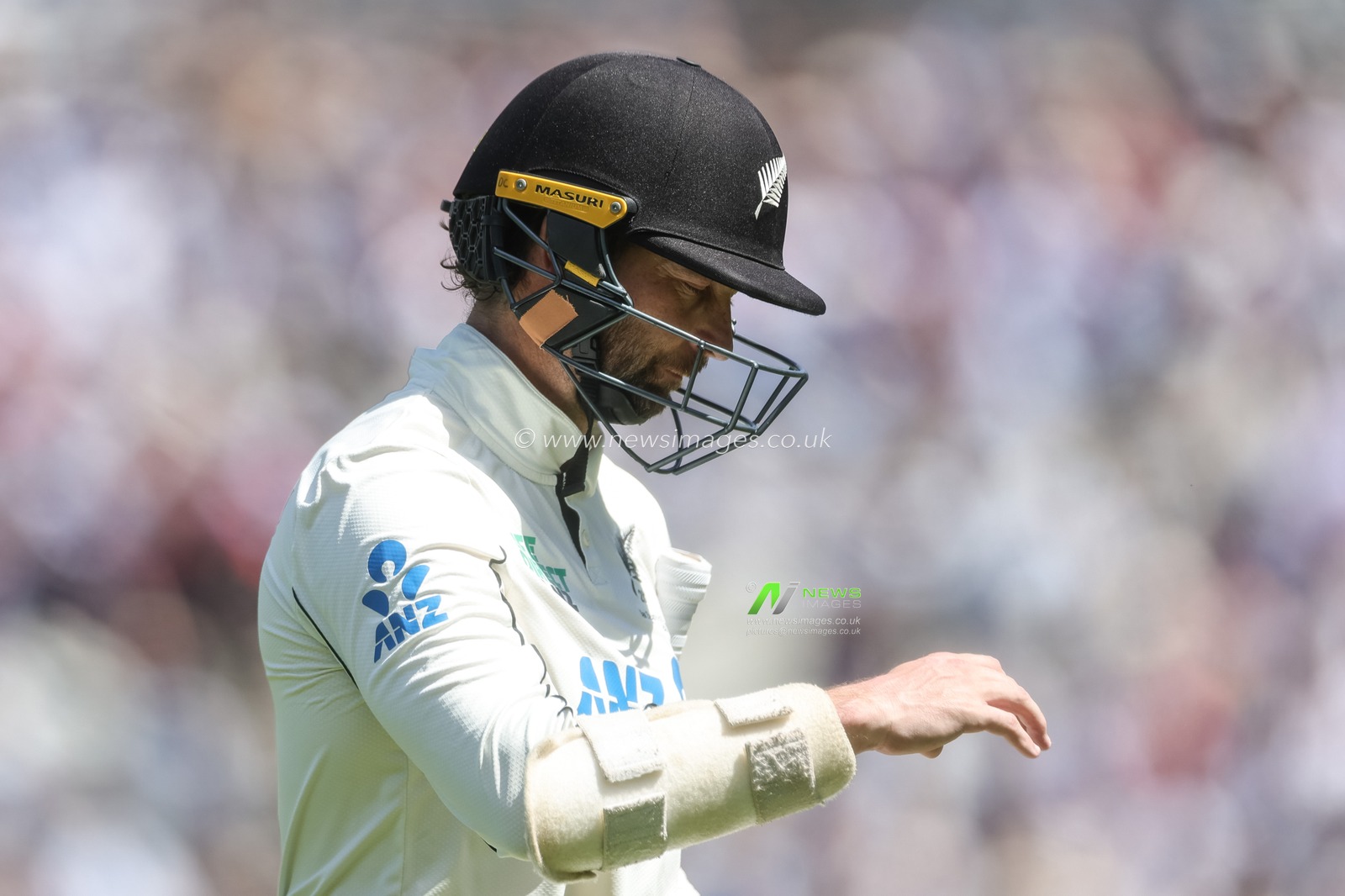 Devon Conwayof New Zealand leaves the field of play after being dismissed during the 2nd Rothesay Test Match Day 1 match England vs New Zealand at The Kia Oval, London, United Kingdom on 17 June 2026

(Photo by Mark Cosgrove/News Images)