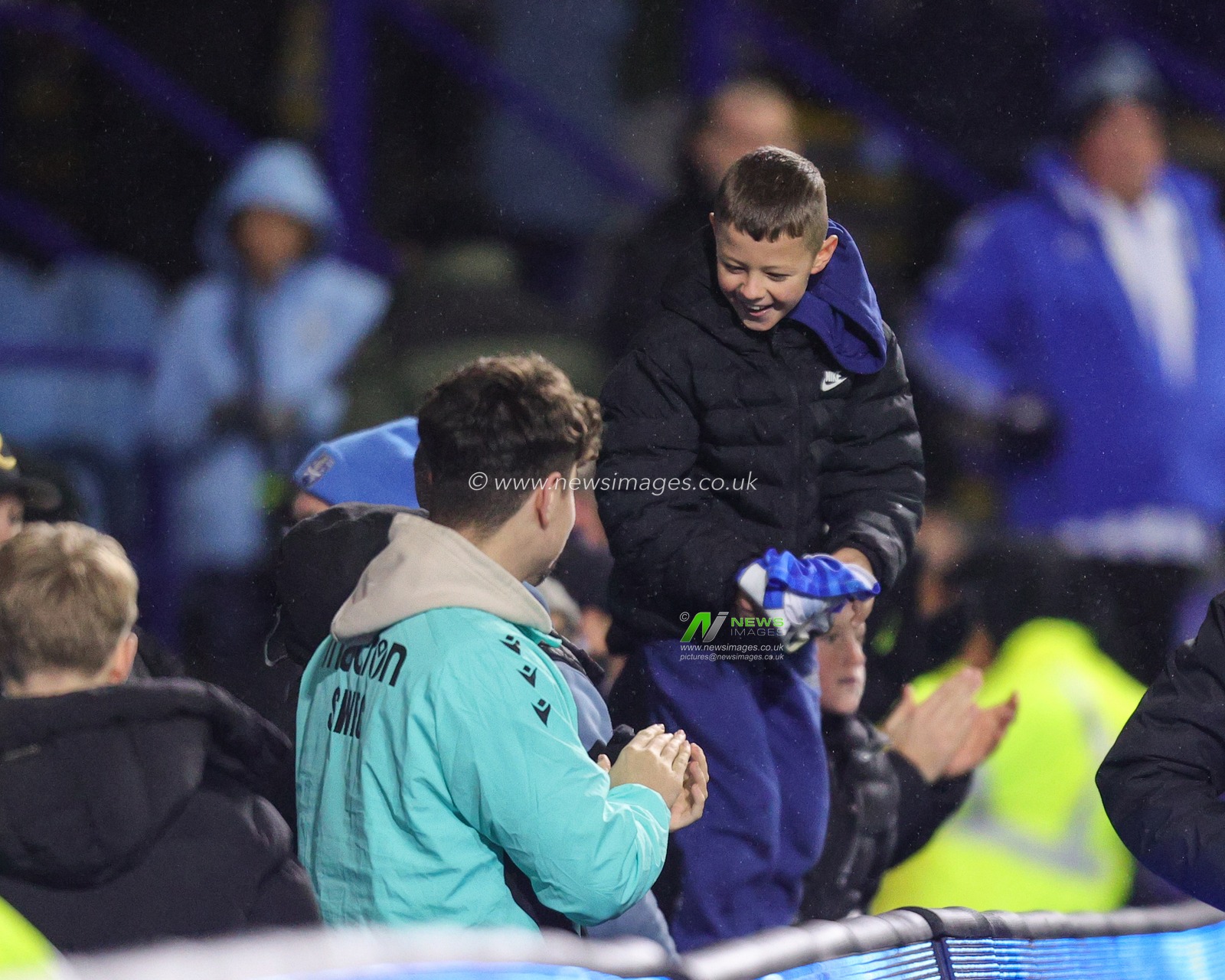 Young fan overjoyed to get Yan Valery of Sheffield Wednesday shirt during the Sky Bet Championship match Sheffield Wednesday vs Preston North End at Hillsborough, Sheffield, United Kingdom, 29th November 2025

(Photo by Richard Bierton/News Images)

*** GER AUT SUI OUT ***