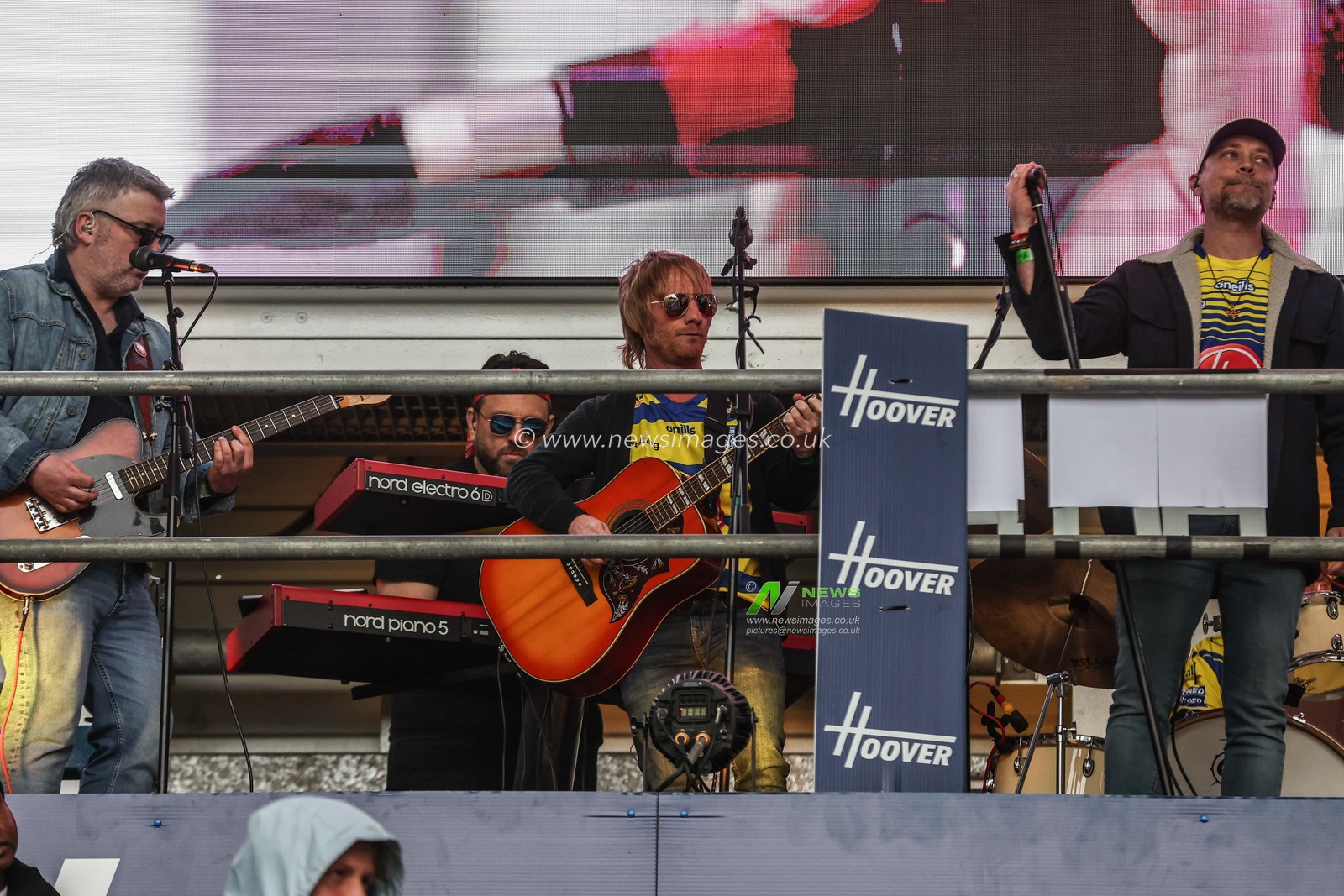 The Pre-match band during the Betfred Super League Round 12 match Warrington Wolves vs Hull KR at Halliwell Jones Stadium, Warrington, United Kingdom, 23rd May 2025

(Photo by Alfie Cosgrove/News Images)