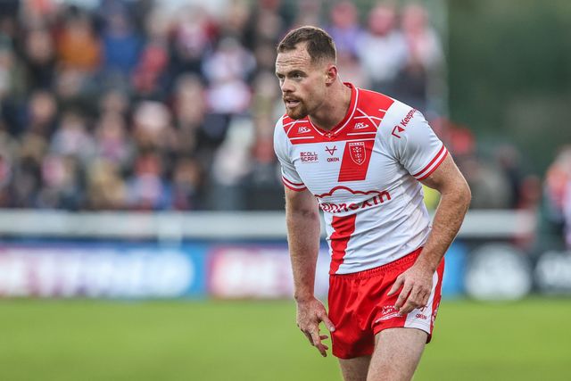 Joe Burgess of Hull KR during the Betfred Super League Semi Final 2 match Hull KR vs St Helens at Sewell Group Craven Park, Kingston upon Hull, United Kingdom, 3rd October 2025

(Photo by Alfie Cosgrove/News Images)