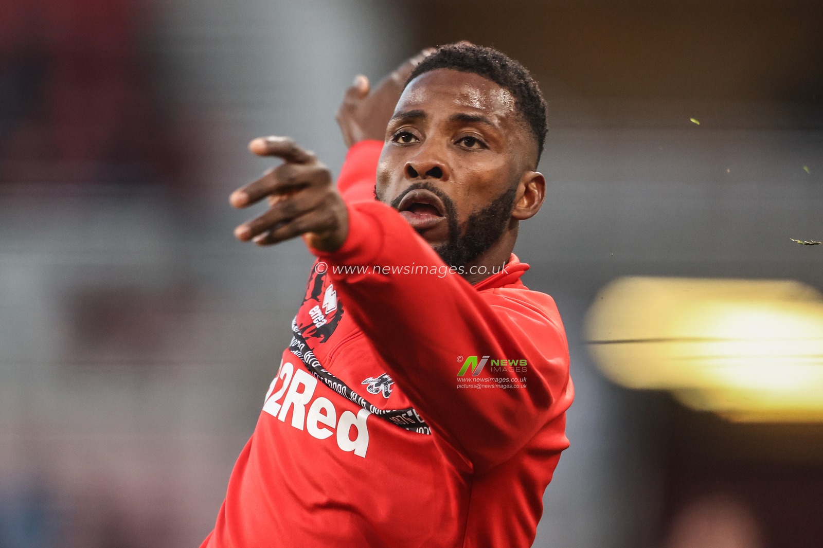 Kelechi Iheanacho of Middlesbrough in the pregame warmup session during the Sky Bet Championship match Middlesbrough vs Leeds United at Riverside Stadium, Middlesbrough, United Kingdom, 8th April 2025

(Photo by Alfie Cosgrove/News Images)
