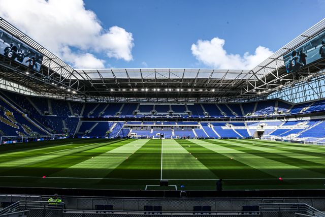 A general view of Hill Dickinson Stadium ahead of the Premier League match Everton vs Liverpool at Hill Dickinson Stadium, Liverpool, United Kingdom on 19 April 2026

(Photo by Alfie Cosgrove/News Images)