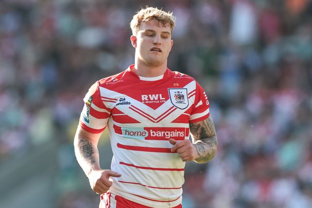 George Delaney of St Helens R.F.C. during the Betfred Super League round 9 match St Helens vs Wakefield Trinity at The BrewDog Stadium, St Helens, United Kingdom on 25 April 2026

(Photo by Mark Cosgrove/News Images)