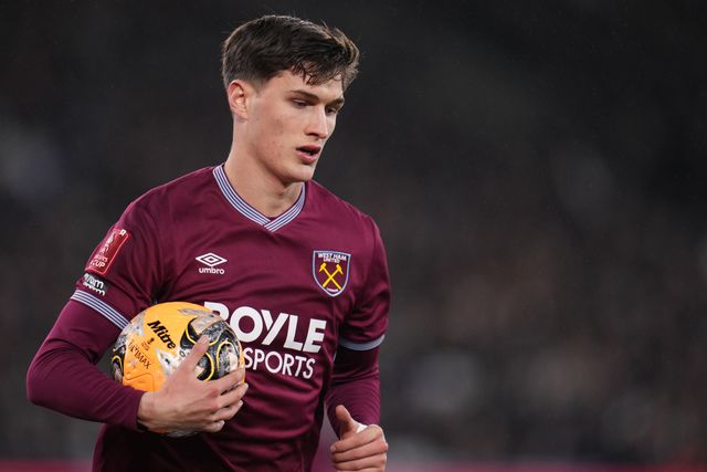Ollie Scarles of West Ham United during the Emirates FA Cup Third Round match West Ham United vs Queens Park Rangers at London Stadium, London, United Kingdom, 11th January 2026

(Photo by Harvey Murphy/News Images)