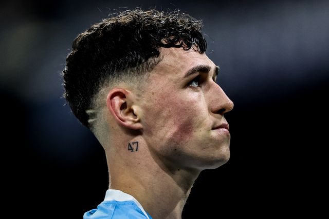 Phil Foden of Manchester City during the UEFA Champions League 2025/26 Phase MD1 Manchester City vs Napoli League at The City of Manchester Stadium, Manchester, United Kingdom, 18th September 2025

(Photo by Alfie Cosgrove/News Images)