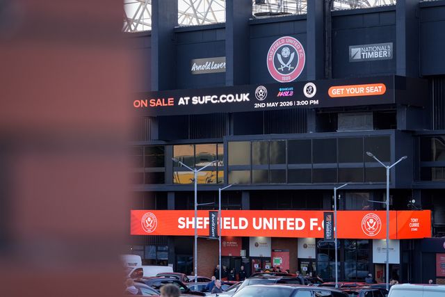 A general view of the stadium from the outside during the Sky Bet Championship match Sheffield United vs Blackburn Rovers at Bramall Lane, Sheffield, United Kingdom on 22 April 2026

(Photo by Maynard Manyowa/News Images)