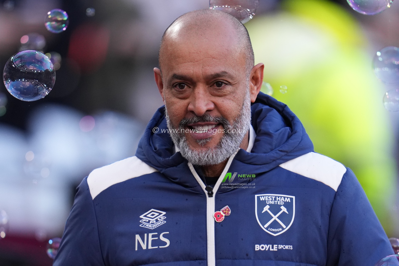 Nuno Espirito Santo manager of West Ham United during the Premier League match West Ham United vs Burnley at London Stadium, London, United Kingdom, 8th November 2025

(Photo by Harvey Murphy/News Images)

*** GER AUT SUI OUT ***