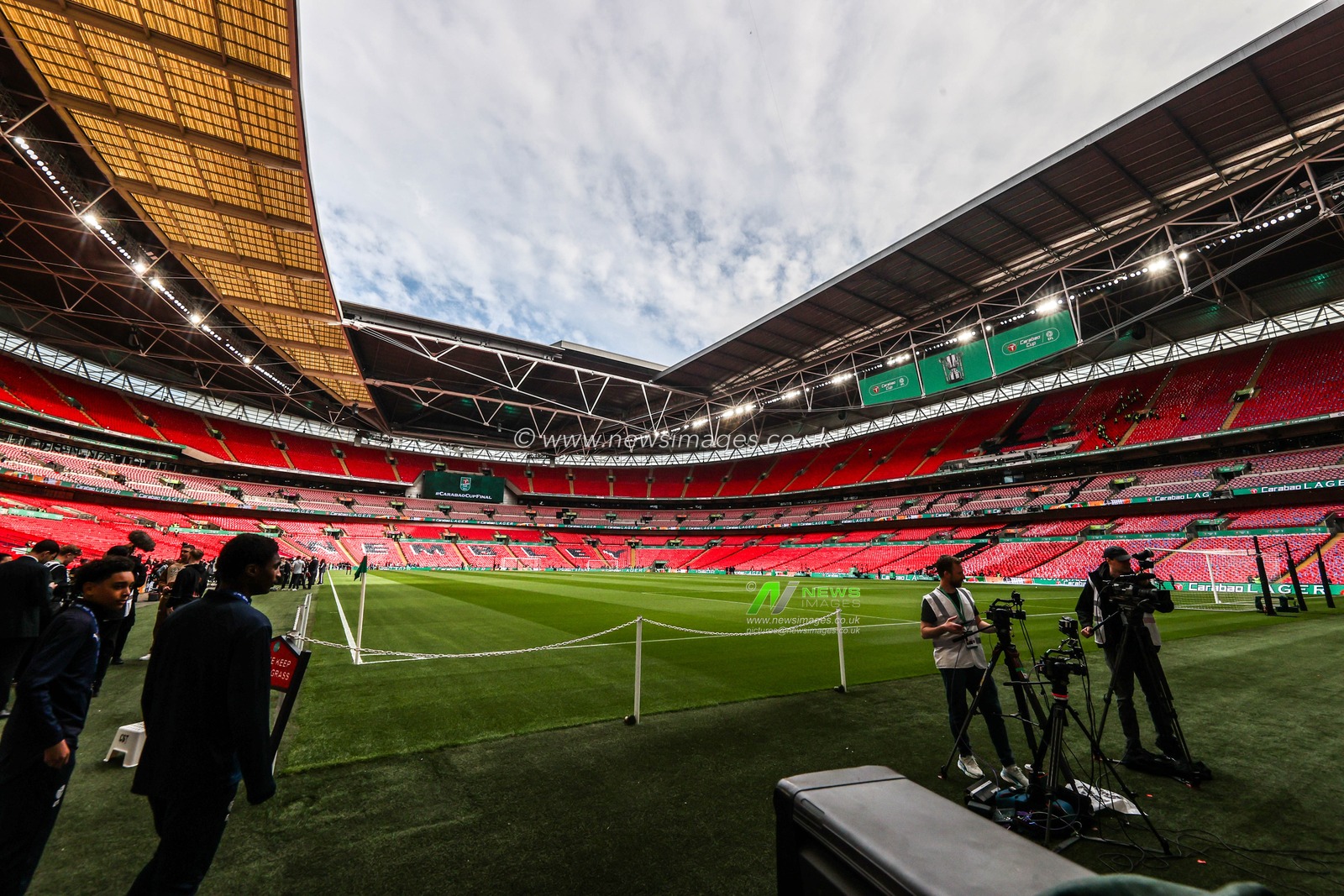 A general view of Wembley Stadium ahead of the Carabao Cup Final match Arsenal vs Manchester City at Emirates, London, United Kingdom on 22 March 2026

(Photo by Alfie Cosgrove/News Images)
