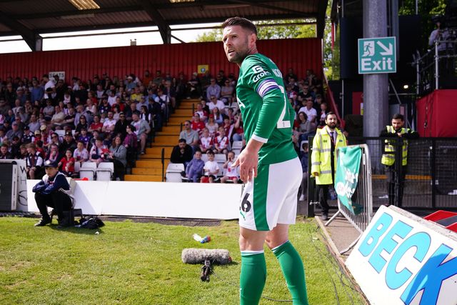 Oliver Norwood of Stockport County during the Sky Bet League One Playoffs Semi-Final match Stevenage vs Stockport County at Lamex Stadium, Stevenage, United Kingdom on 09 May 2026

(Photo by Harvey Murphy/News Images)