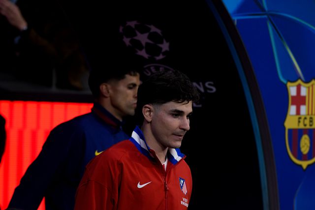 Julián Álvarez of Atletico de Madrid during the UEFA Champions League Quarter Finals match Atletico Madrid vs Barcelona at Riyadh Air Metropolitano, Madrid, Spain on 14 April 2026

(Photo by Samuel Carreno/News Images)