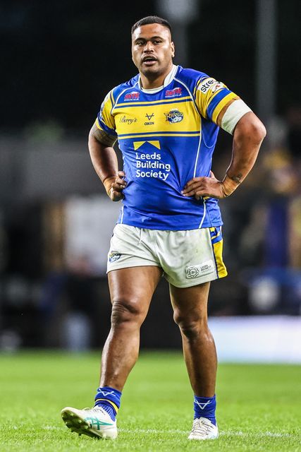 Sam Lisone of Leeds Rhinos during the Betfred Super League round 23 match Leeds Rhinos vs Hull KR at Headingley Stadium, Leeds, United Kingdom, 21st August 2025

(Photo by Alfie Cosgrove/News Images)