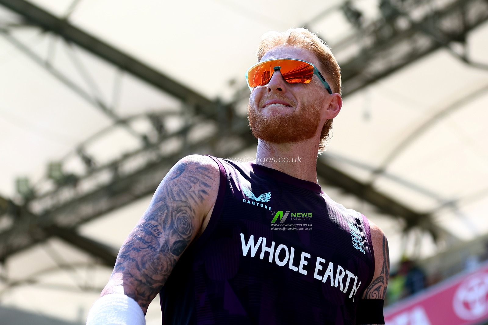 Ben Stokes of England looks on during the NRMA Insurance Ashes Second Test Day 1 Series match Australia vs England at The Gabba, Brisbane Cricket Ground, Brisbane, United Kingdom, 4th December 2025

(Photo by Patrick Hoelscher/News Images)

*** GER AUT SUI OUT ***